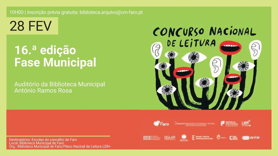 Concurso Nacional de Leitura | 16ª edição Fase Municipal - Faro