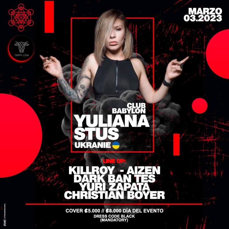 Yuliana Stus at Club Babylon by Trippy Cow