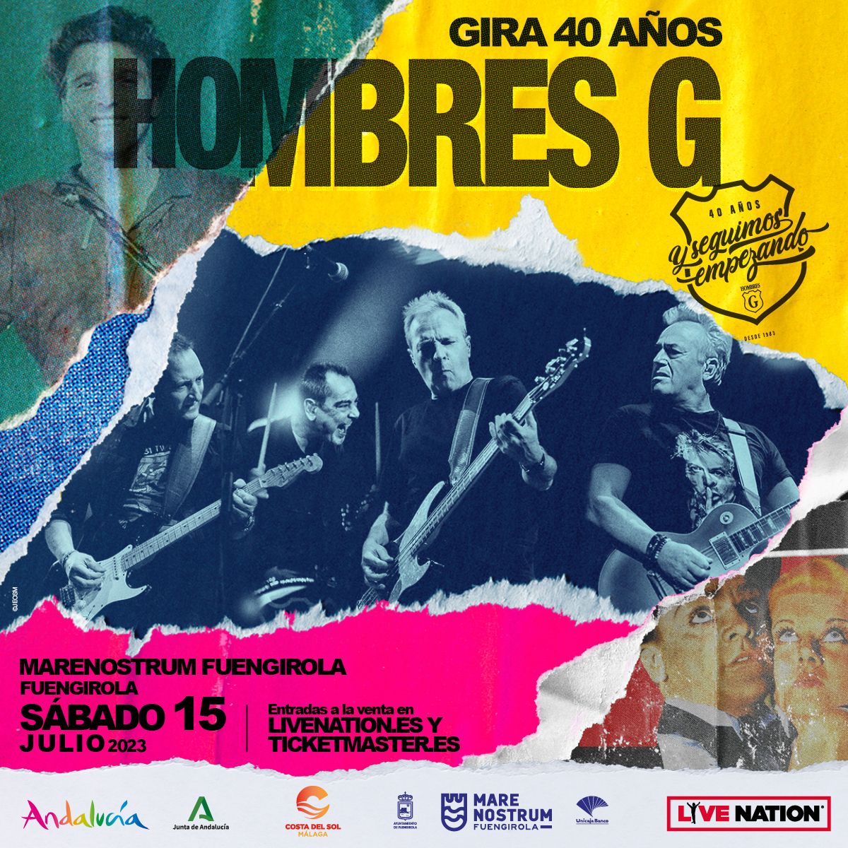 HOMBRES G - GIRA 40 AÑOS Y SEGUIMOS EMPEZANDO · 15/07/2023