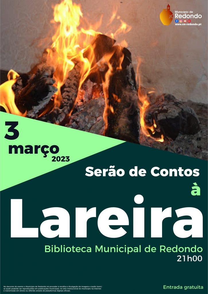 Serão de Contos à Lareira | 03 de março | 21h00 | Biblioteca Municipal de Redondo