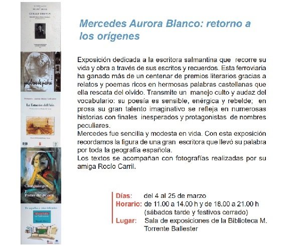 Mercedes Aurora Blanco: retorno a los orígenes