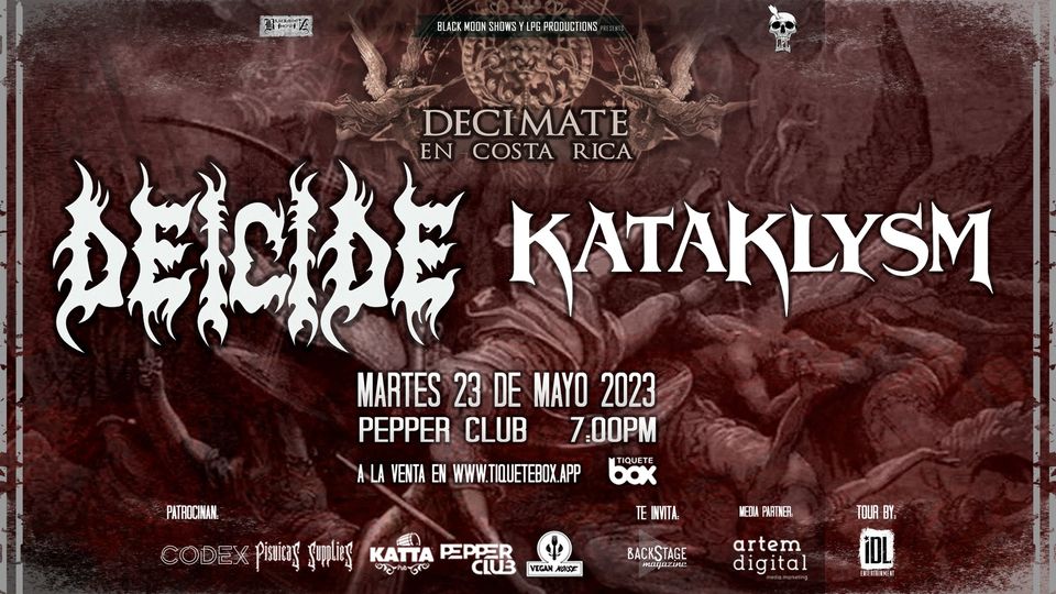 Deicide + Kataklysm: Decimate Tour en SJO