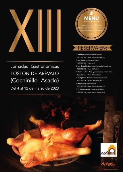 XIII Jornadas Gastronómicas Tostón de Arévalo