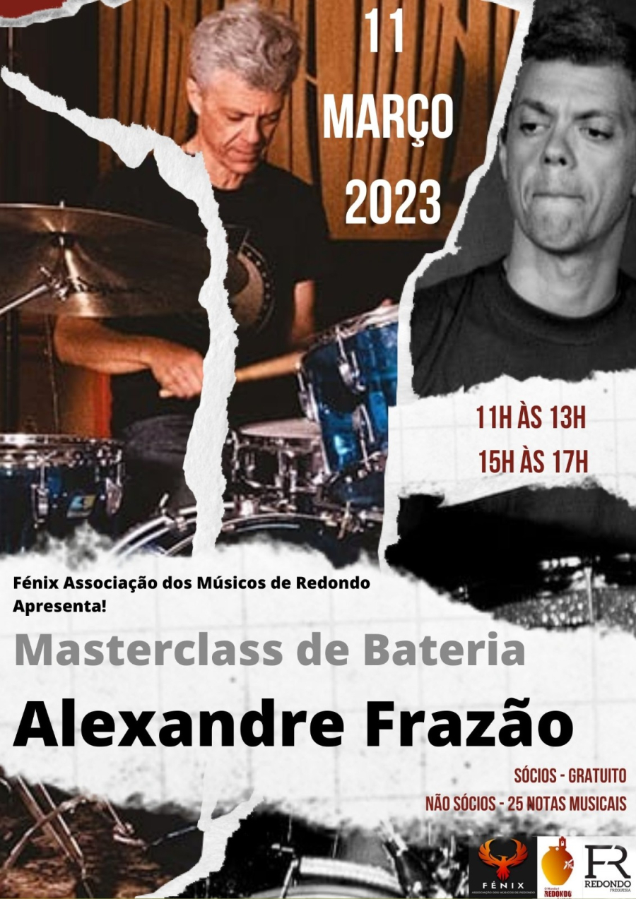 Fénix apresenta Masterclass de Bateria com Alexandre Frazão