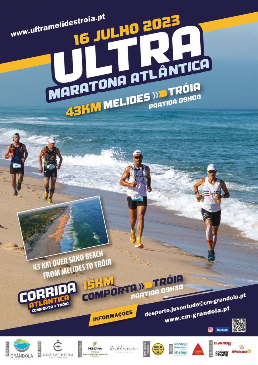 DESPORTO | Ultra Maratona Atlântica Melides – Tróia | Corrida Atlântica Comporta – Tróia