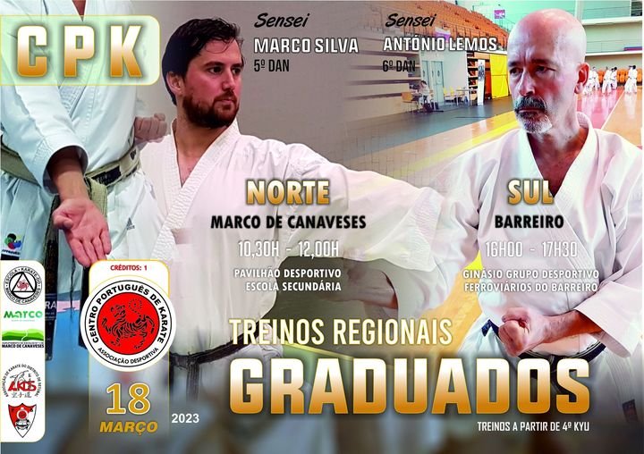 Treino Regional de Graduados do Centro Português de Karate (CPK)