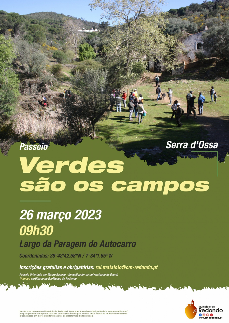Passeio “Verdes são os campos” | 26 de março | 09h30 | Largo da Paragem do Autocarro – Aldeia da Serra