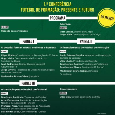 Conferência O JOGO – Futebol de Formação: Presente e Futuro - Viral Agenda