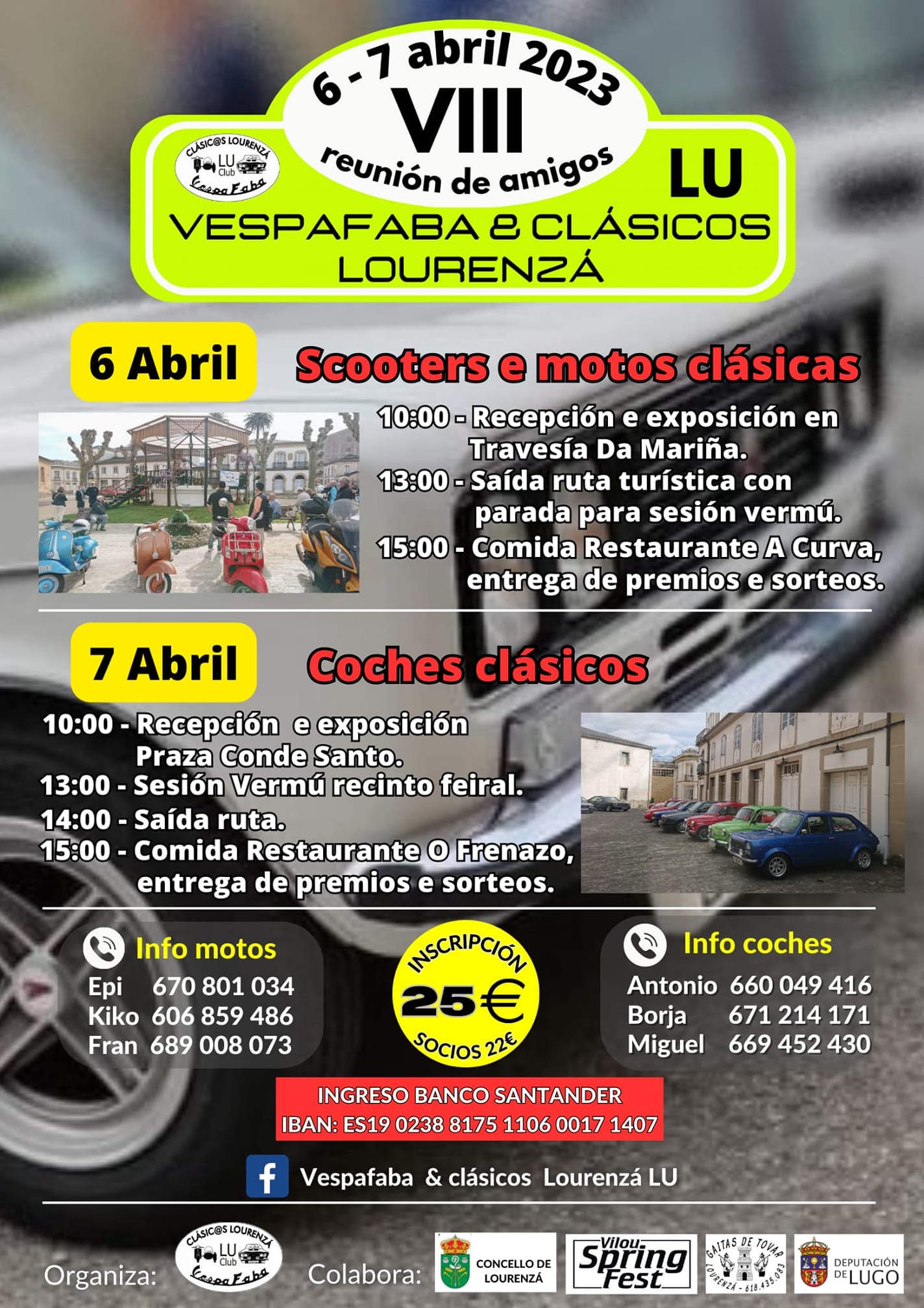 VIII reunión amigos vespafaba & clásicos Lourenzá