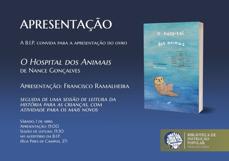 'HOSPITAL DOS ANIMAIS' APRESENTADO NA BIBLIOTECA DE INSTRUÇÃO POPULAR