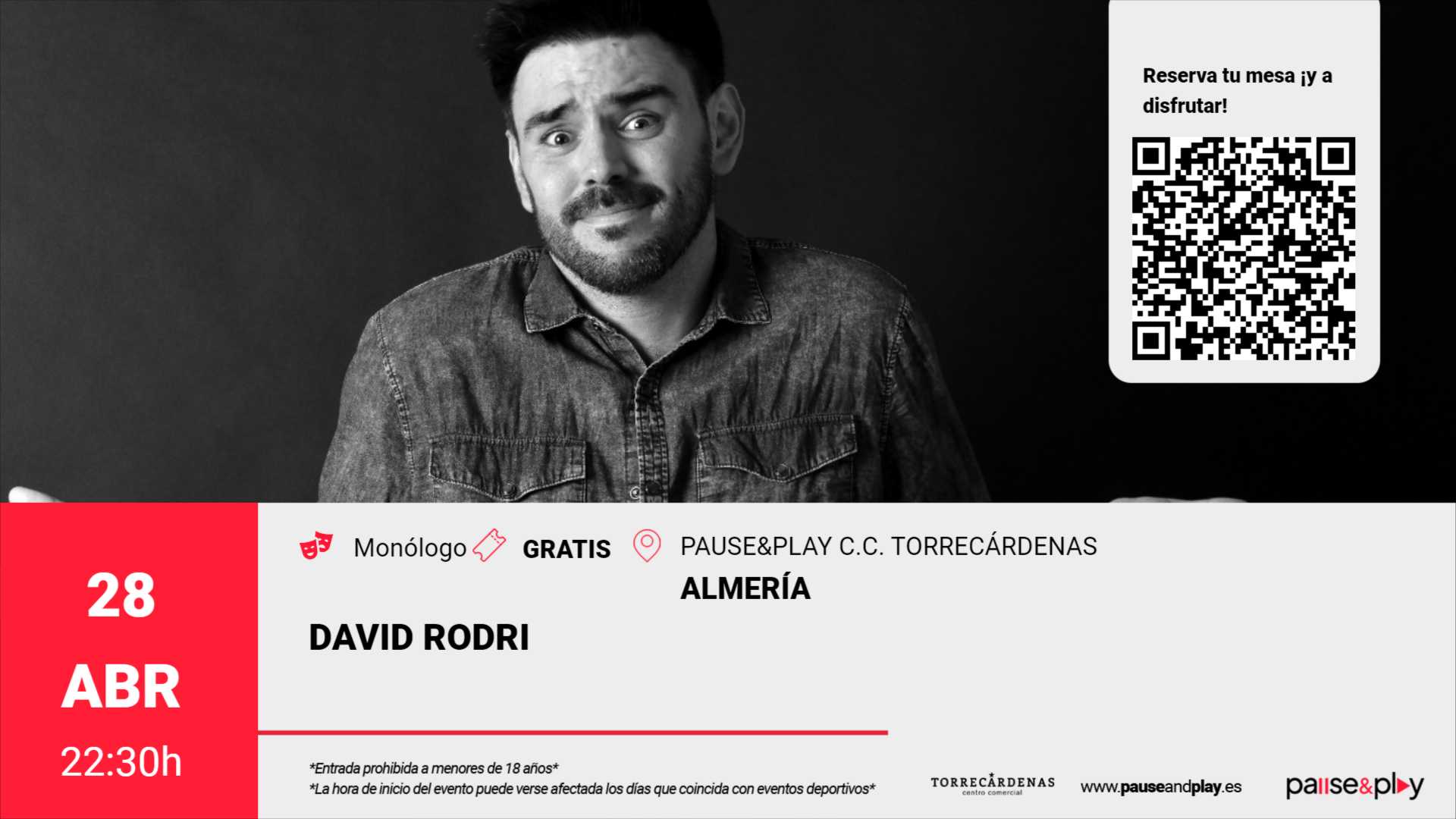 Monólogo David Rodri - Pause&Play C.C. Torrecádenas