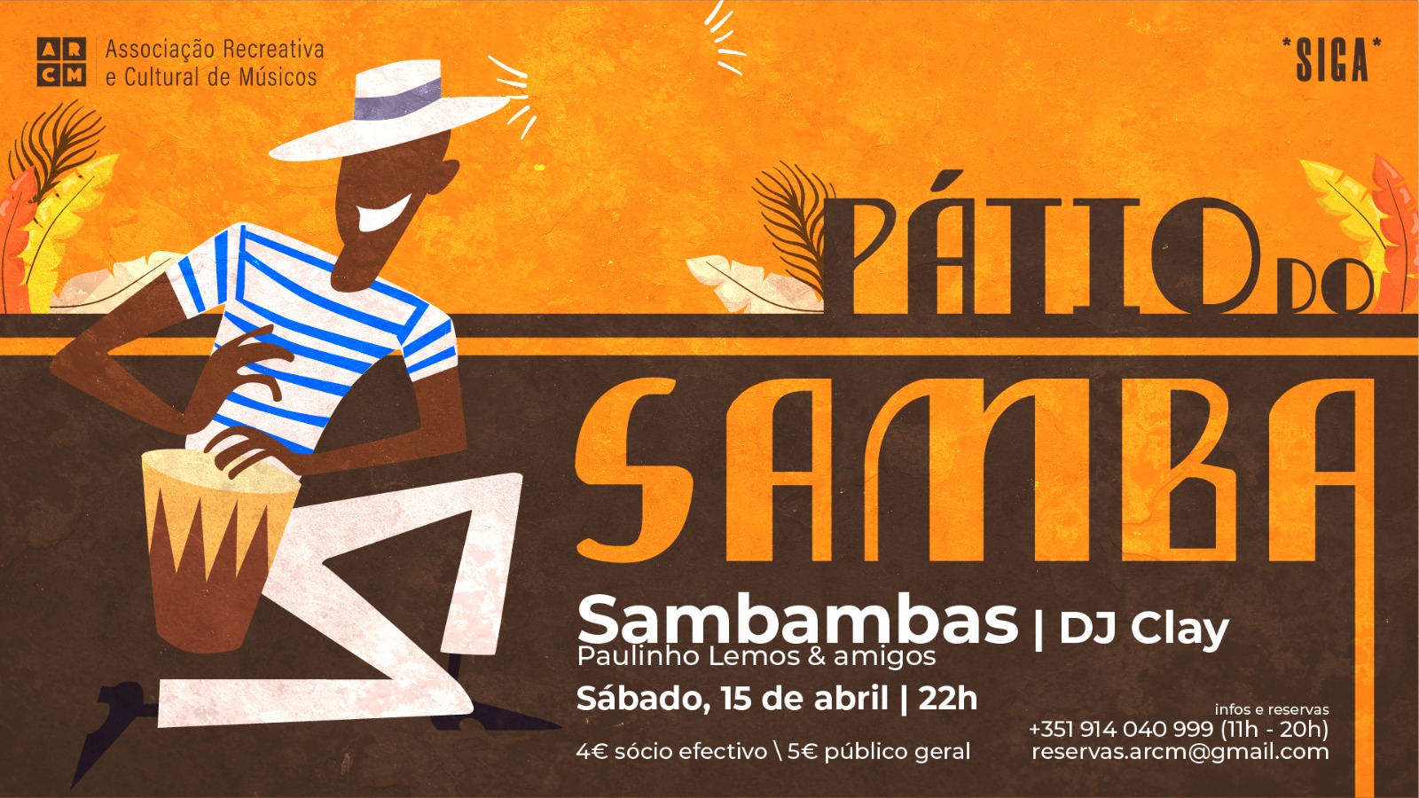 PÁTIO DO SAMBA | SAMBAMBAS | DJ CLAY | ARCM | *SIGA*