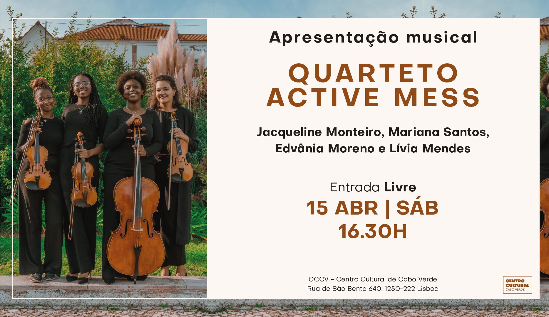 Apresentação musical «Quarteto ACTIVE MESS» 