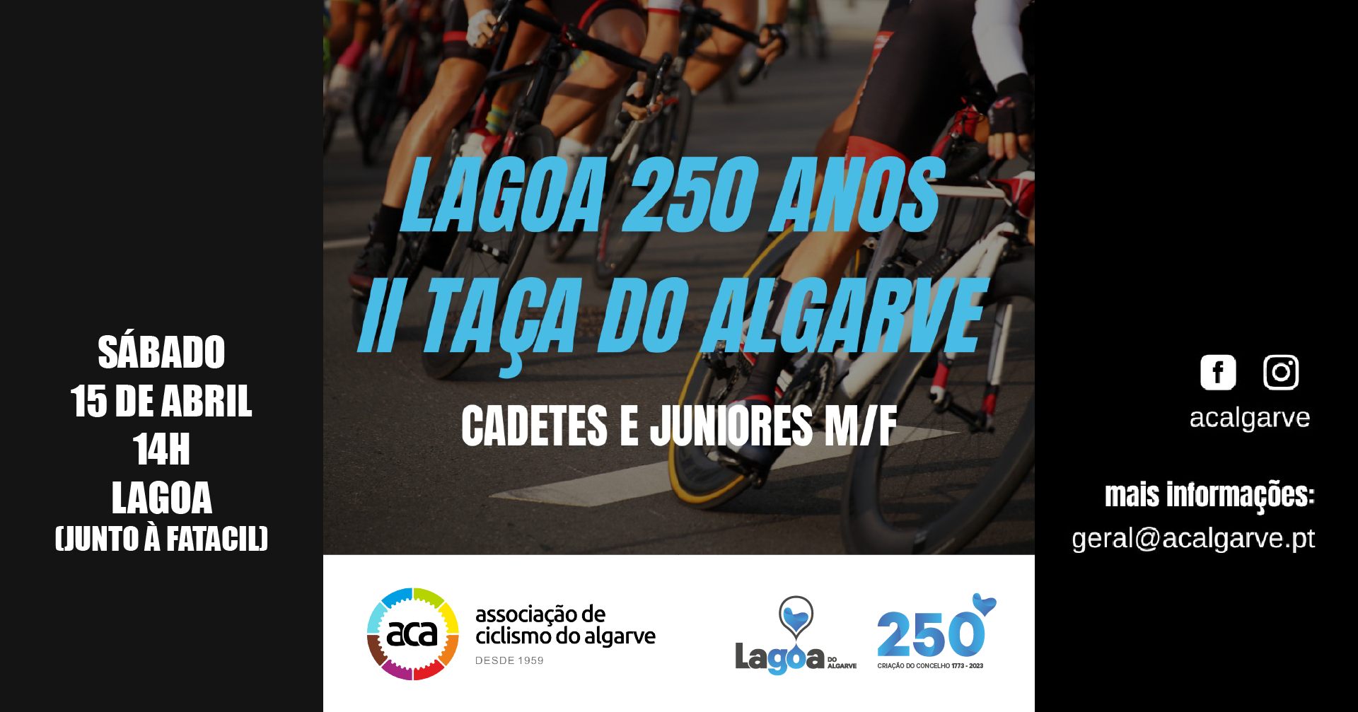 Circuito de ciclismo de estrada | 'Lagoa 250 Anos - II Taça do Algarve Cadetes e Juniores M/F'