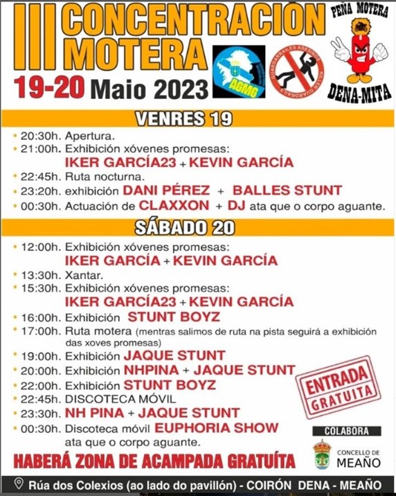 III Concentración Motera DENA-MEAÑO, Pontevedra. Organiza Peña Motera DENA-MITA