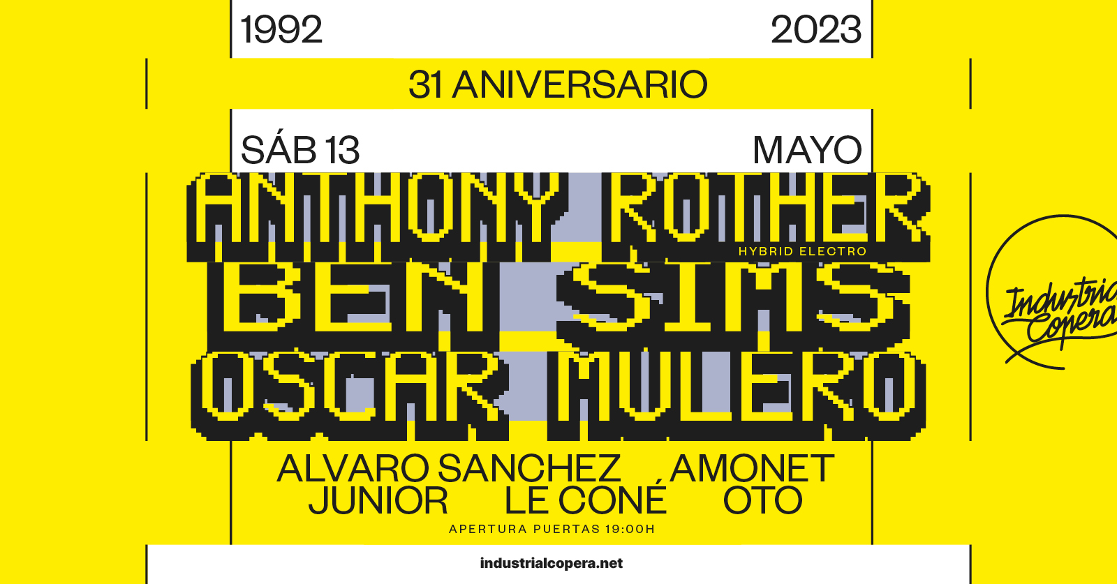 Industrial Copera presenta: 31 ANIVERSARIO
