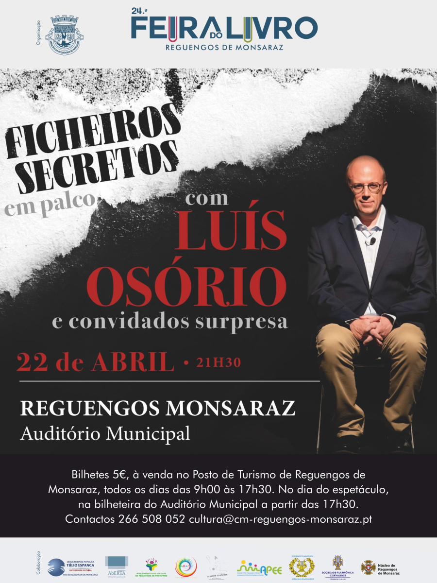 Ficheiros Secretos em Palco com Luís Osório | 22 de abril