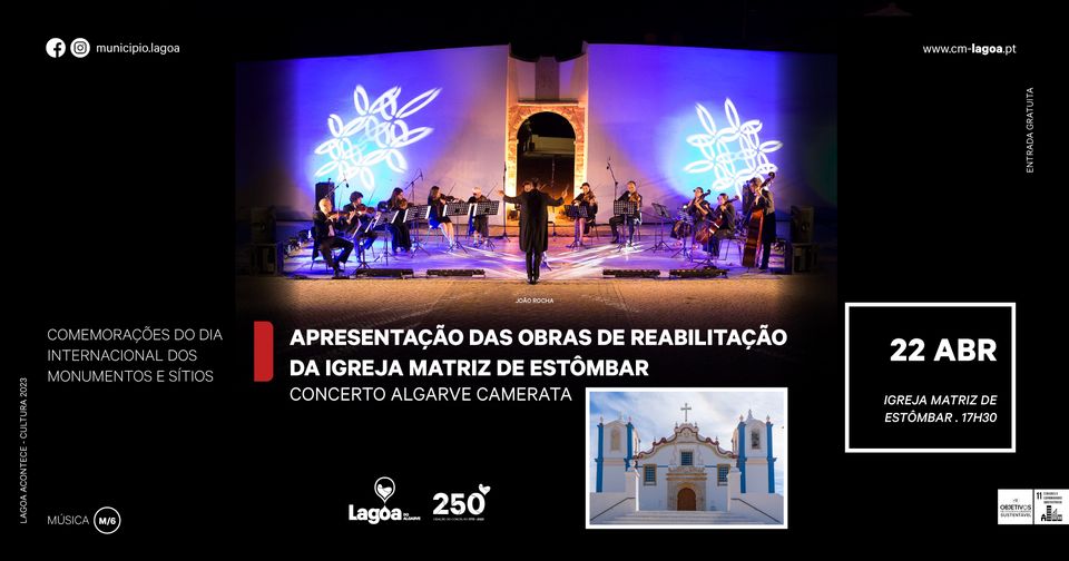 Apresentação das Obras de Reabilitação da Igreja Matriz de Estômbar | Concerto Algarve Camerata