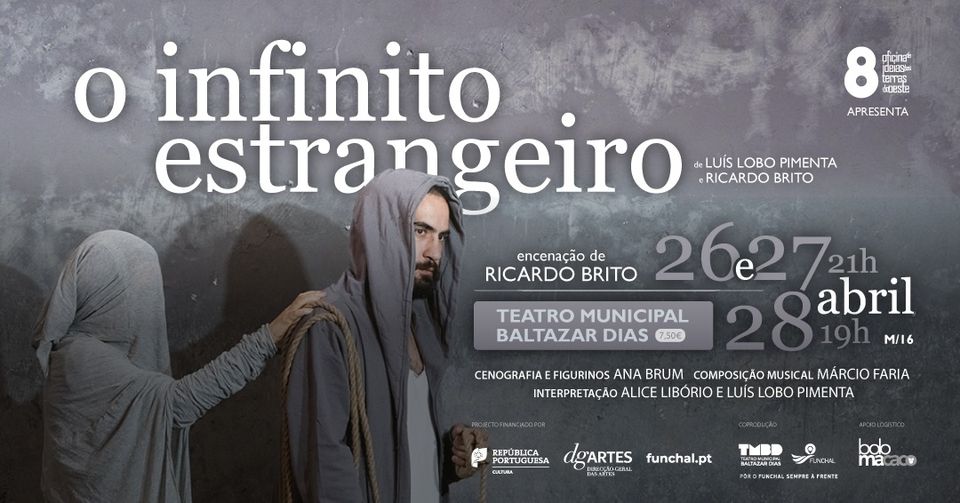 Espetáculo 'O infinito estrangeiro' com encenação de Ricardo Brito
