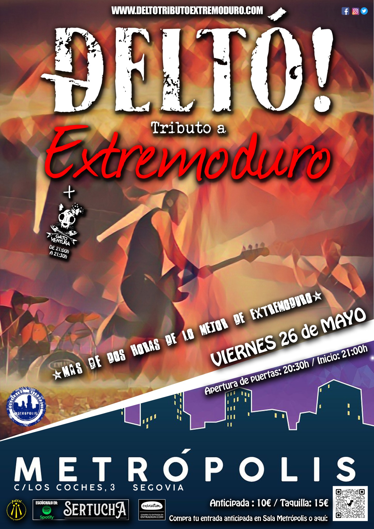 Deltó! Tributo a Extremoduro en Segovia