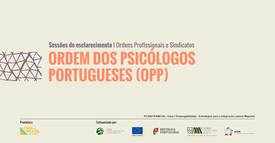 Sessão de Esclarecimento - Ordem dos Psicólogos Portugueses (OPP)