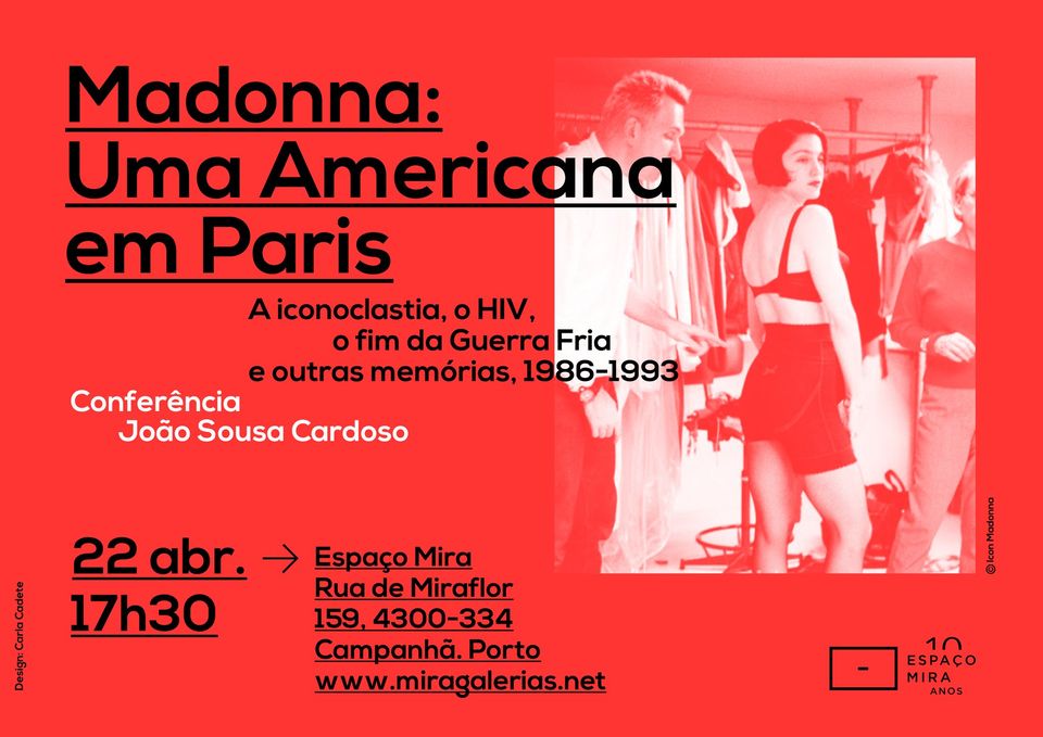 Conferência “Madonna: Uma Americana em Paris' por João Sousa Cardoso