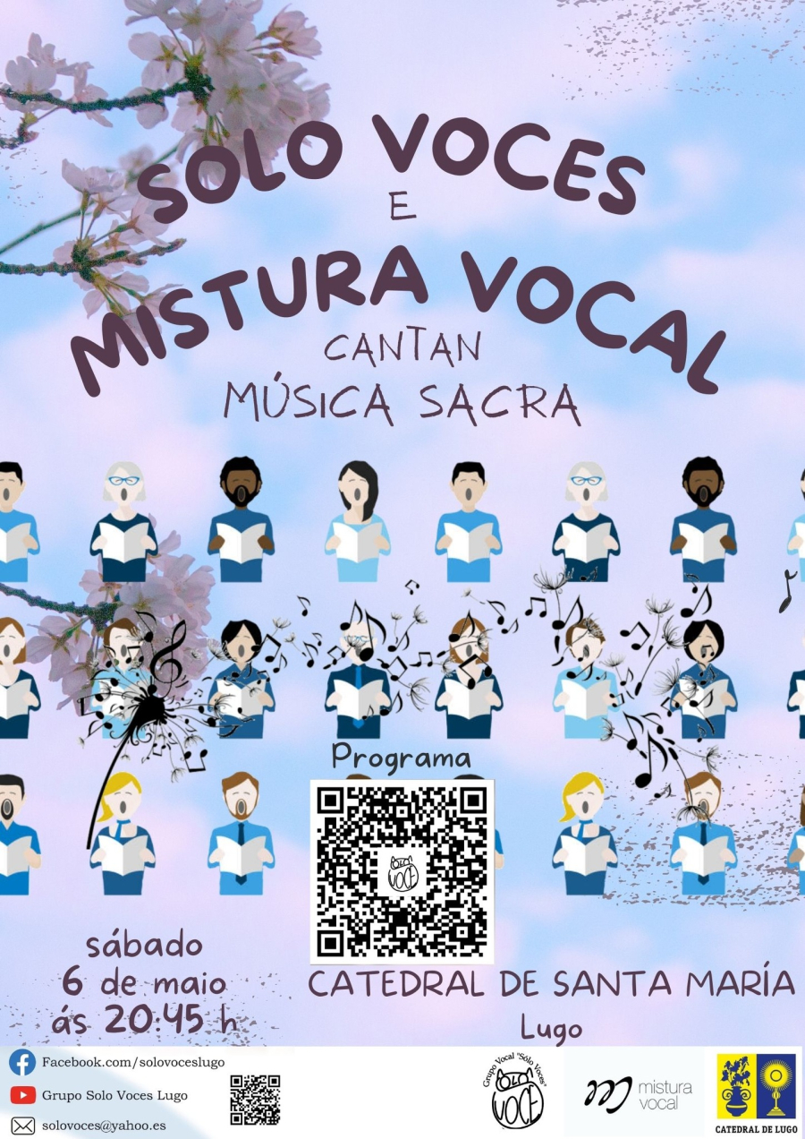 Solo Voces e Mistura Vocal cantan música sacra