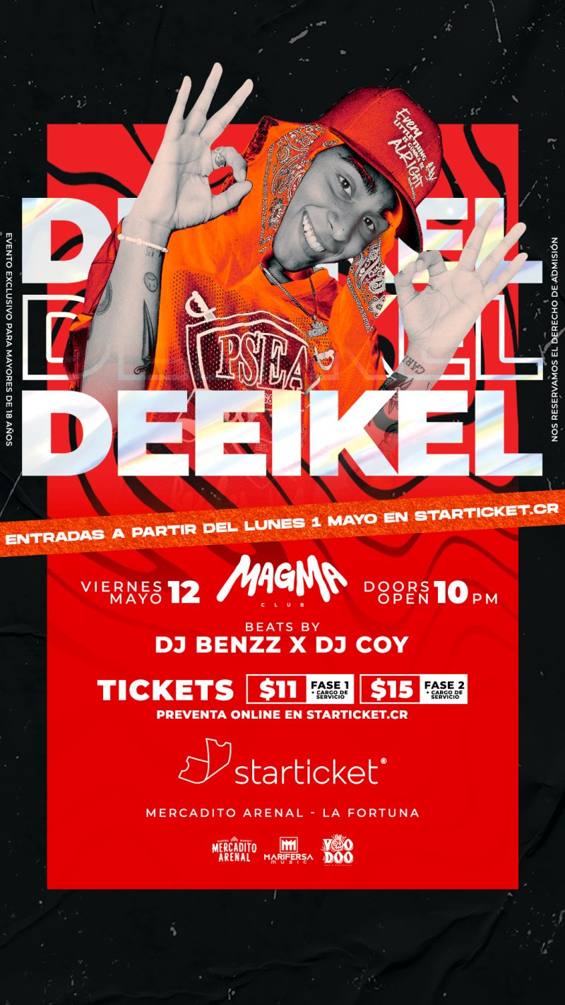 Deeikel en Magma Club - La Fortuna