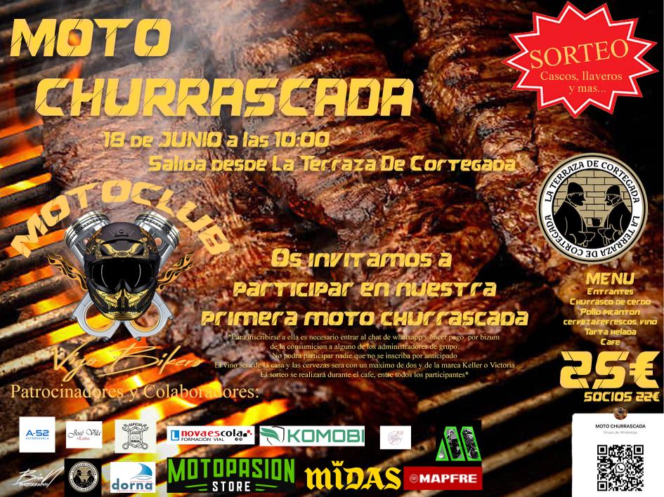 Moto Churrascada Vigo. Organiza Motoclub Vigo Bikers