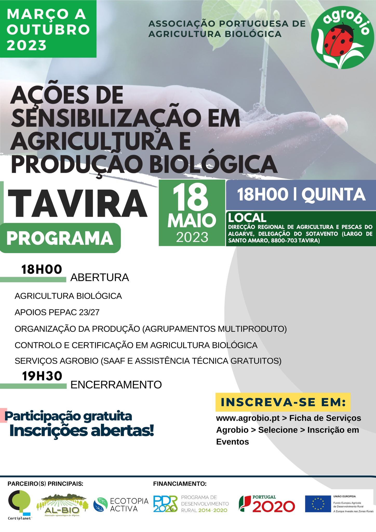 POSTO AGRÁRIO DE TAVIRA | Ação de Sensibilização em Agricultura e Produção Biológica
