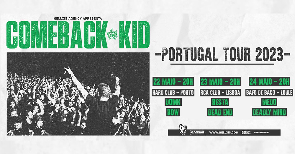 COMEBACK KID + Doink + Bow @ Hard Club - Porto