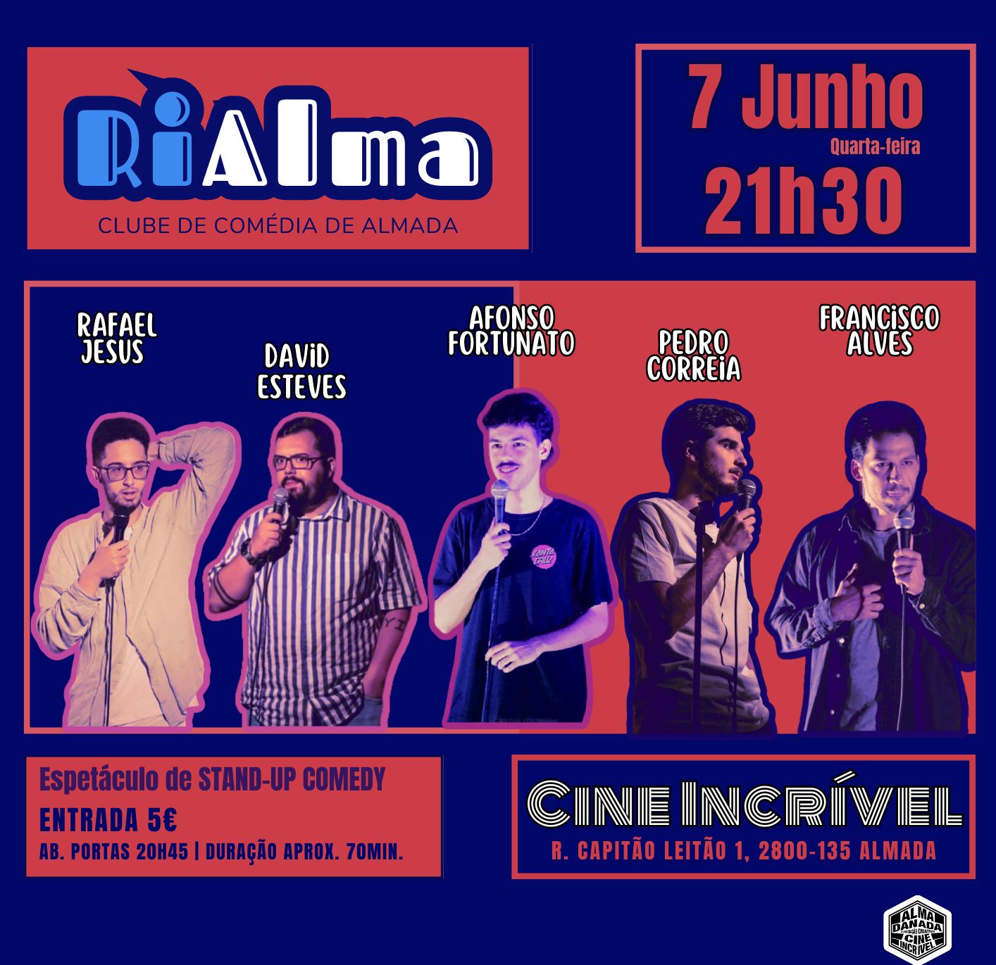 RiAlma - Clube de Comédia de Almada | Stand-up Comedy no Cine Incrível