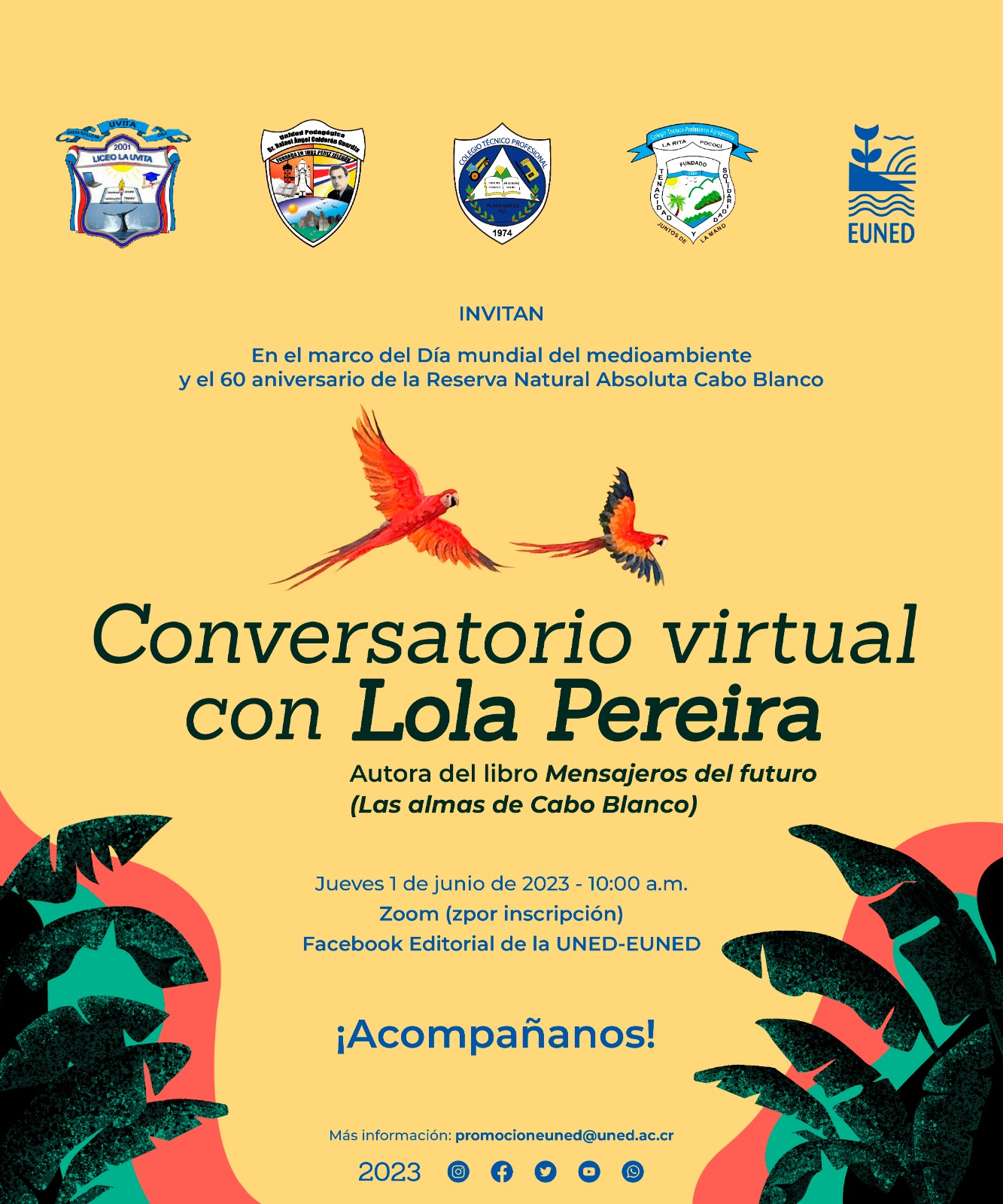 Conversatorio con Lola Pereira, autora de Mensajeros del futuro