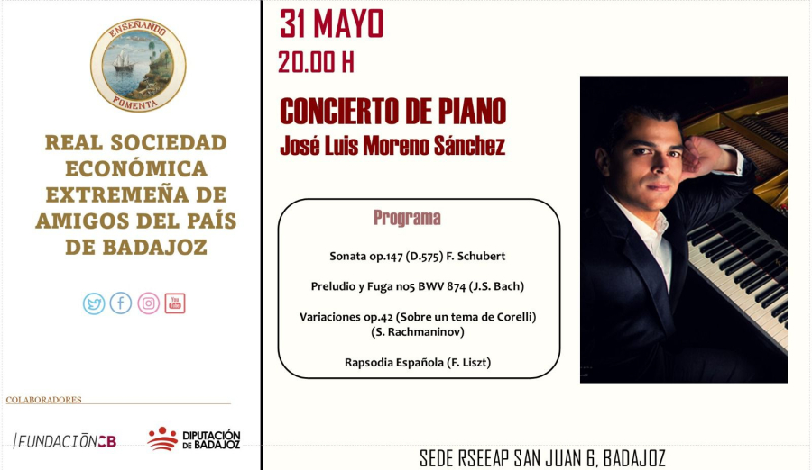 Concierto de piano – José Luis Moreno Sánchez