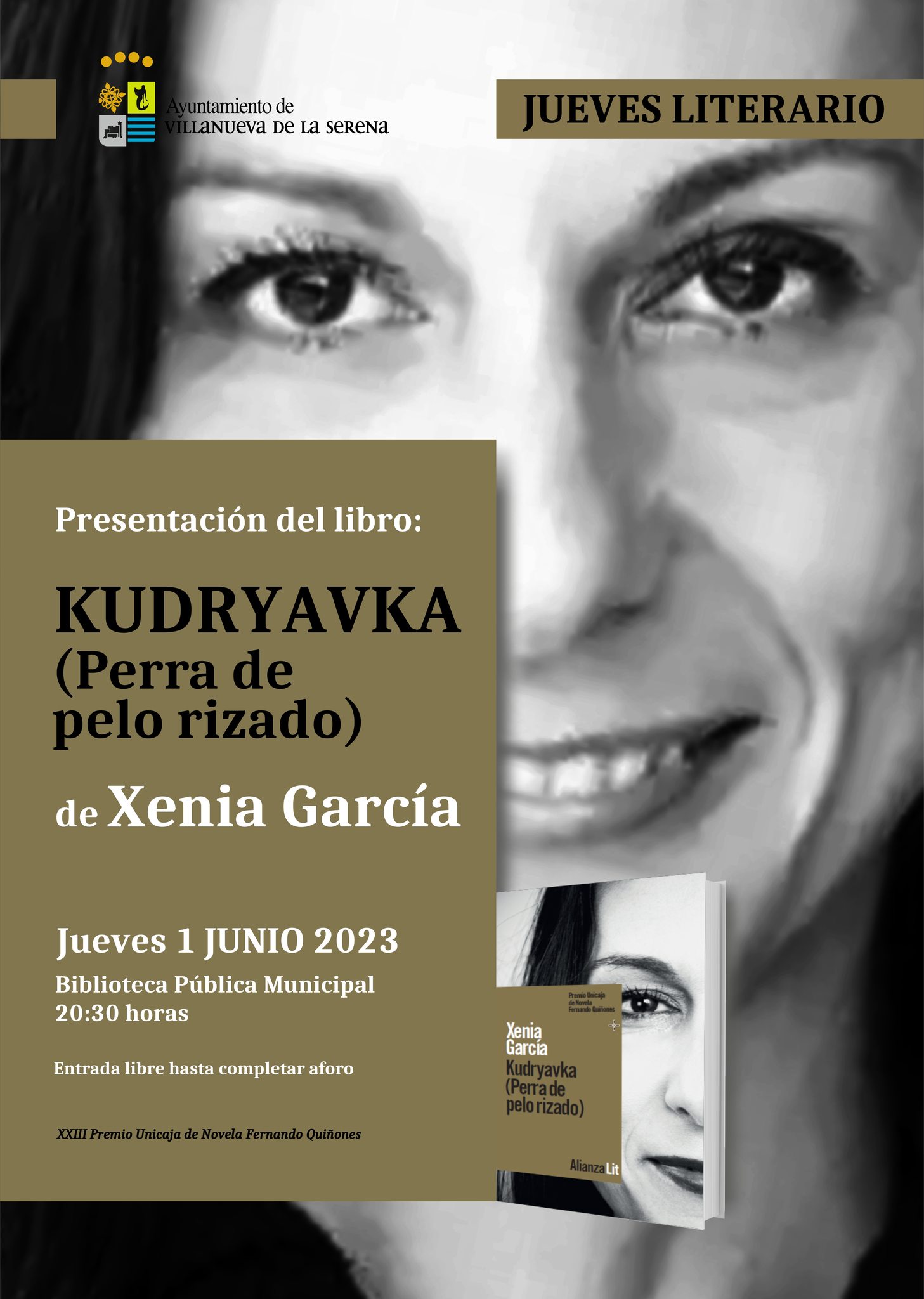 Jueves Literario. Presentación del libro: 'Kudryavka. Perra de pelo rizado' de Xenia García