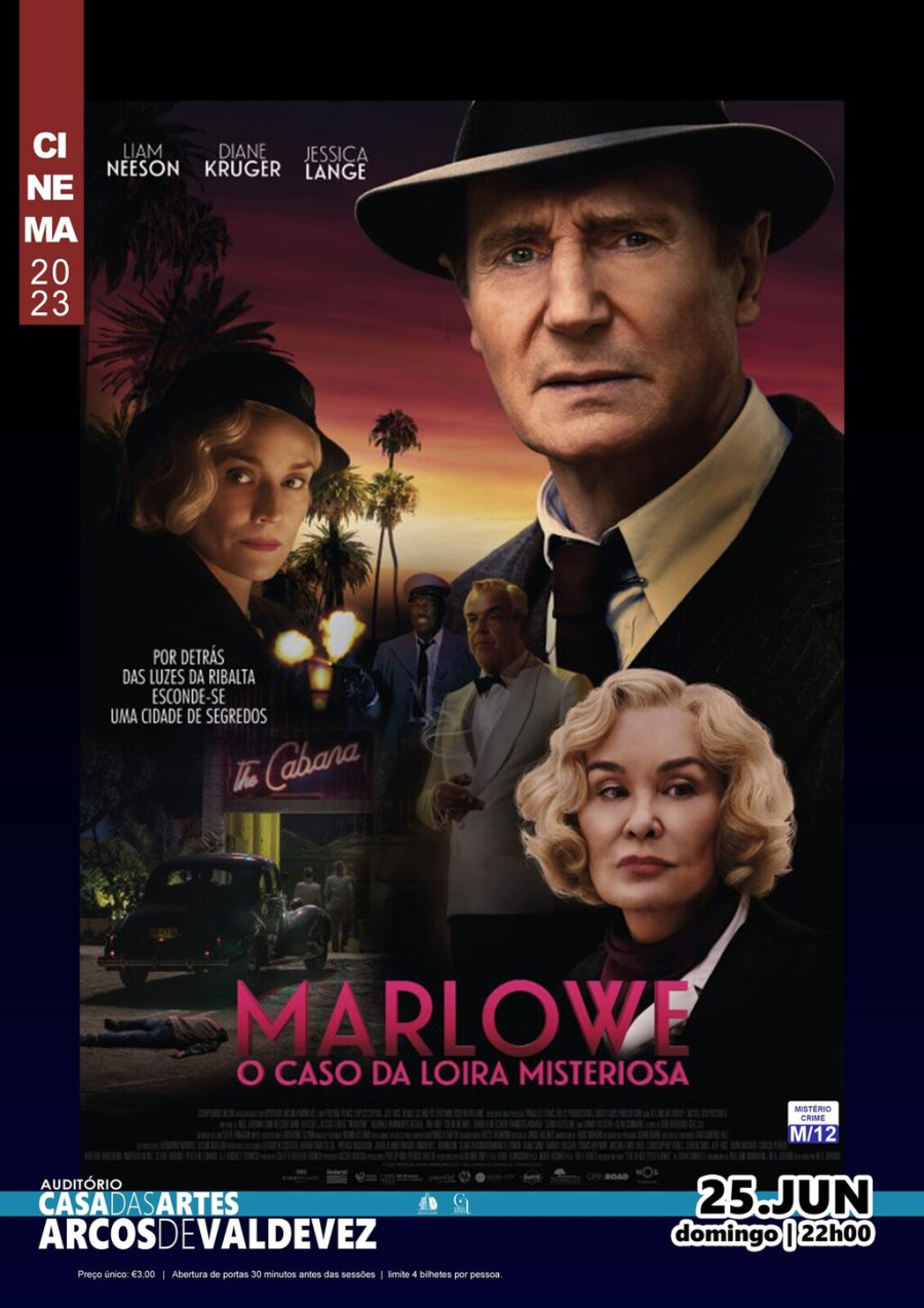Exibição do filme 'Marlowe : o caso da Loira Misteriosa