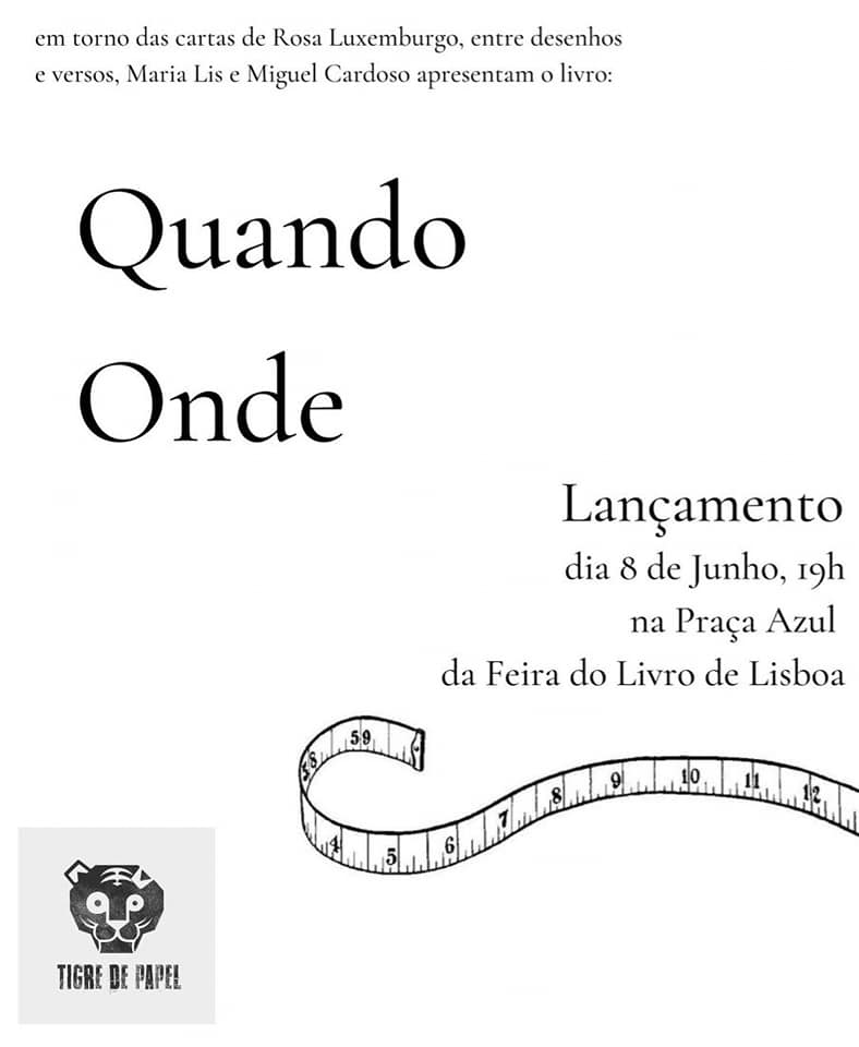 Lançamento do livro Quando Onde, de Maria Lis e Miguel Cardoso | Feira do Livro de Lisboa | Pç. Azul