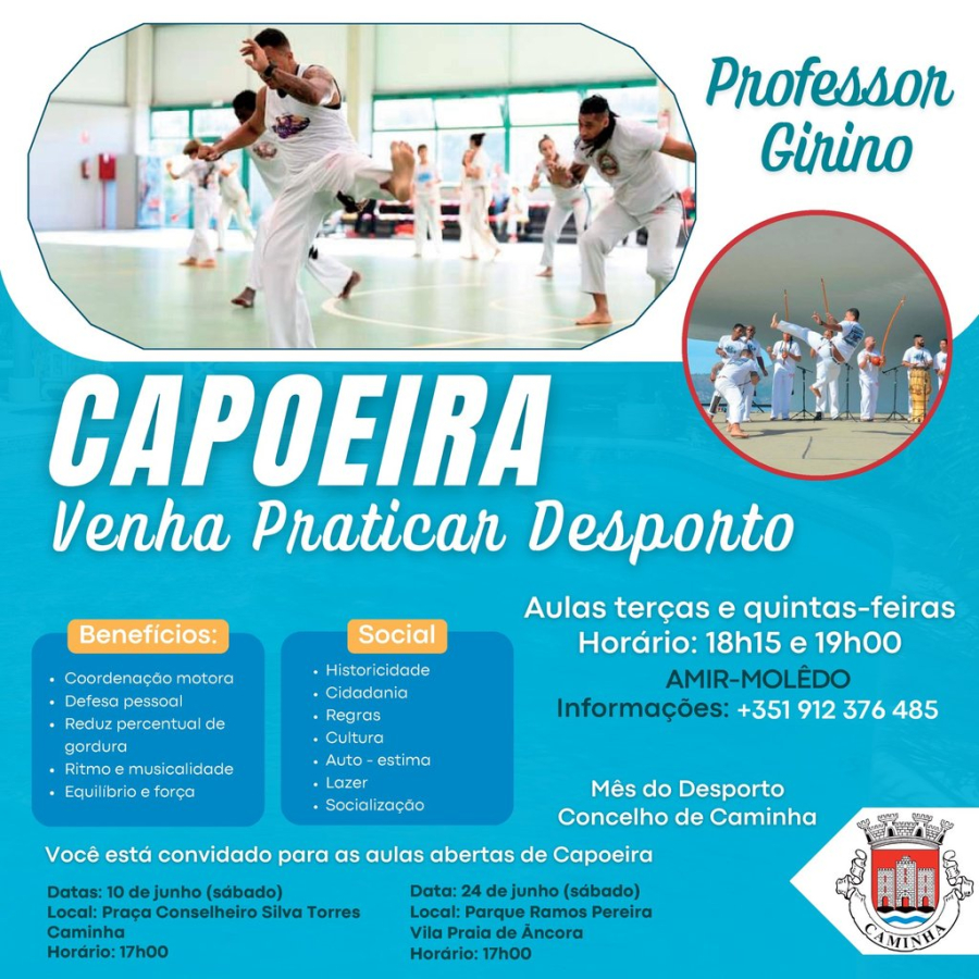 Aula aberta de Capoeira