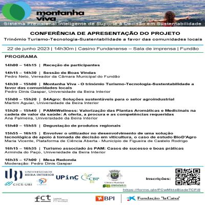 Conferência Montanha Viva | Trinómio Turismo-Tecnologia-Sustentabilidade a favor das comunidades