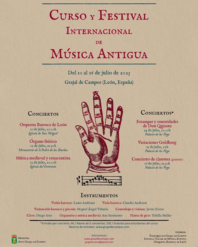 Festival Internacional de música antigua. Grajal de Campos