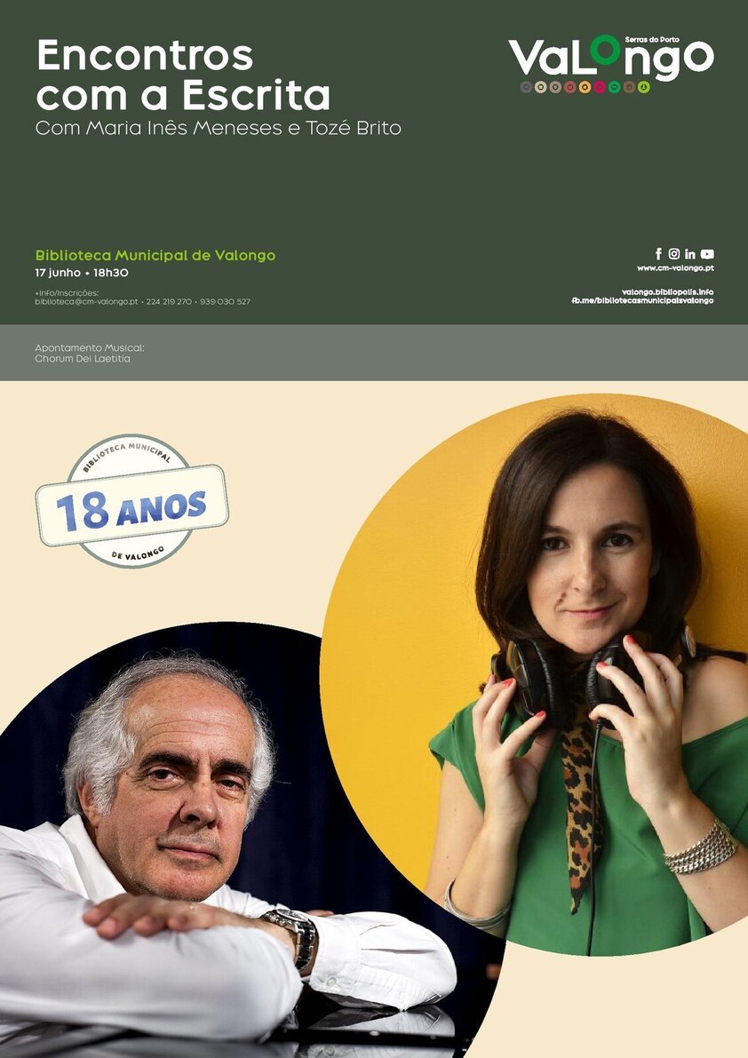 Maria Inês Meneses e Tozé Brito no 'Encontros com a Escrita'