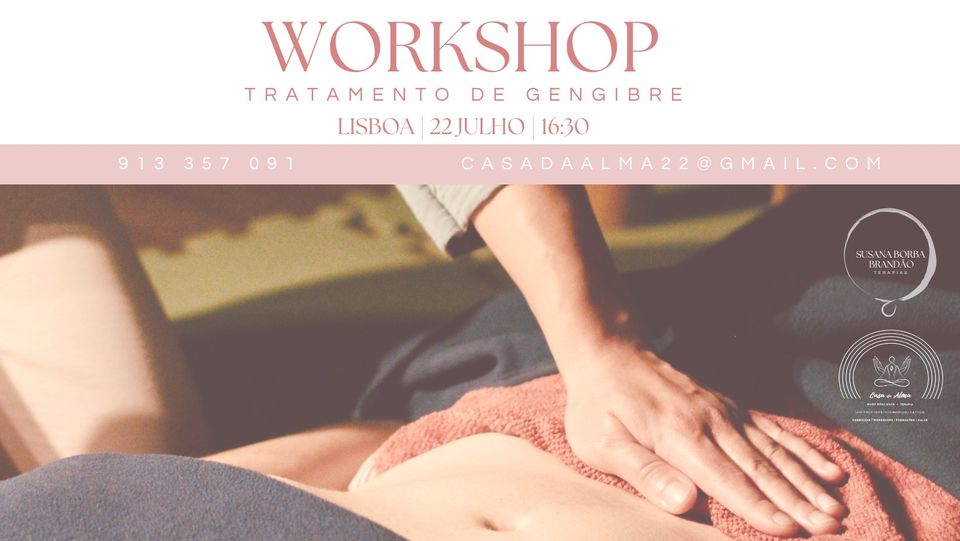 Workshop Tratamento de Gengibre - Remédio Caseiro Macrobiótica