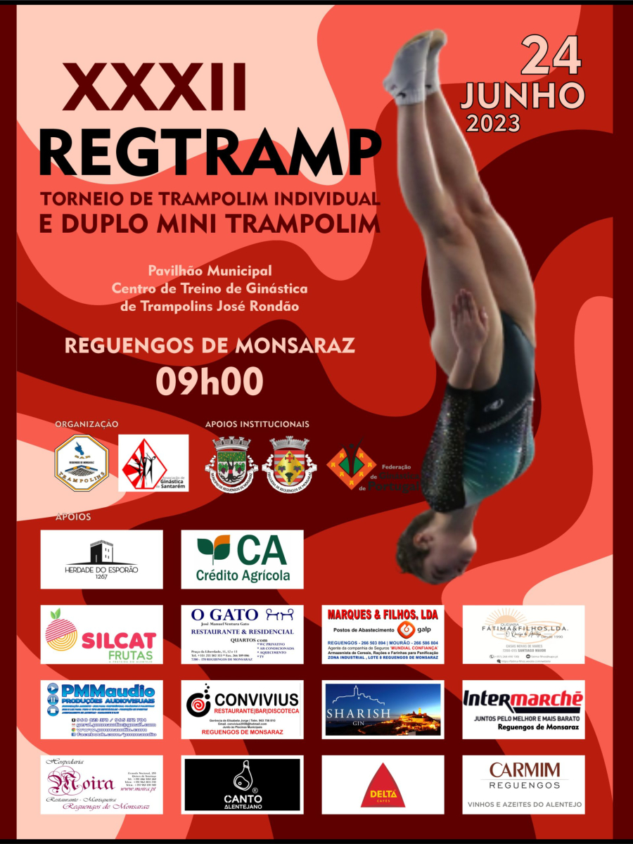 XXXII RegTramp | Torneio de trampolim individual e duplo mini trampolim
