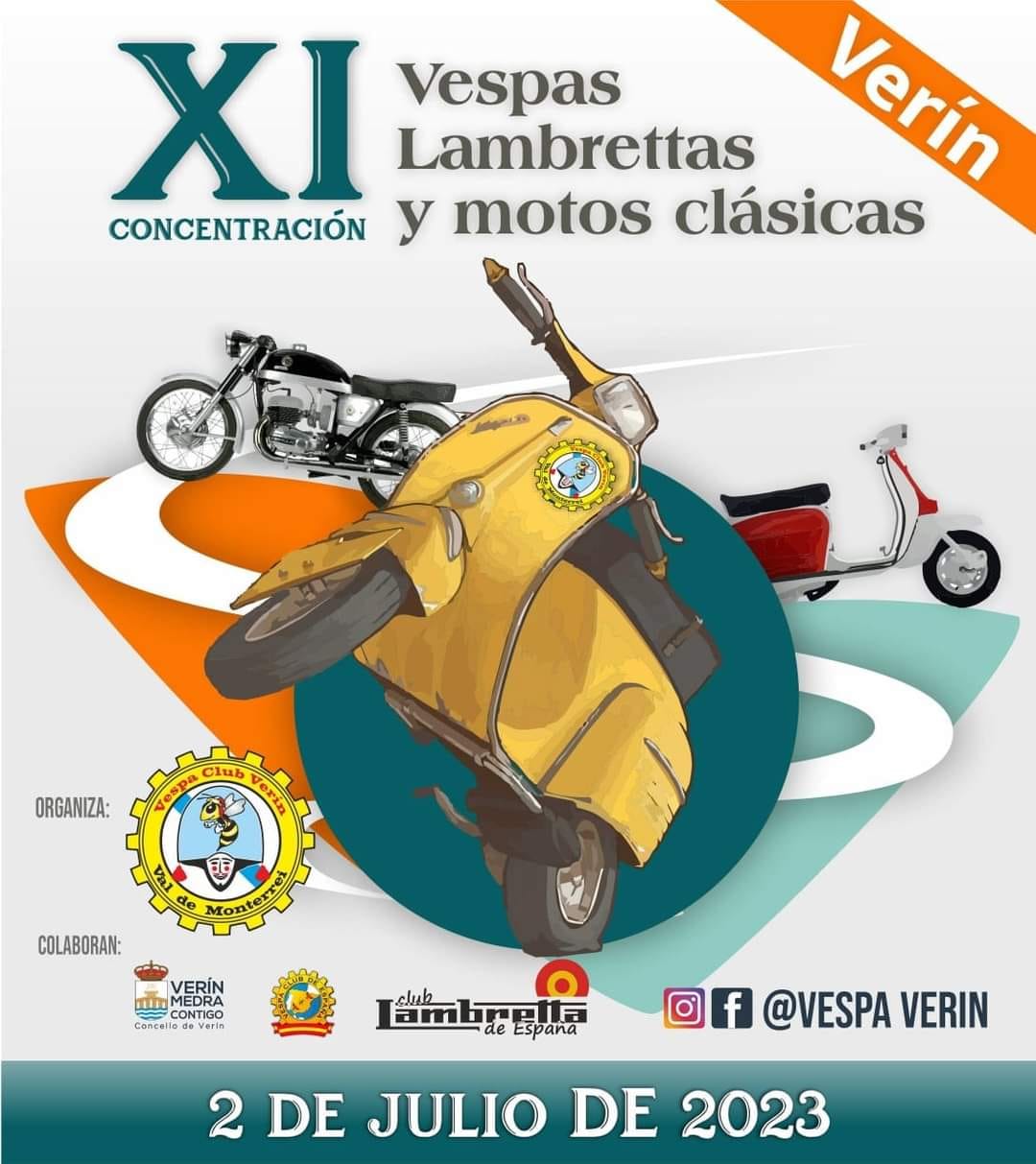 XI concentración Vespas ,Lambrettas e clásicas Verin