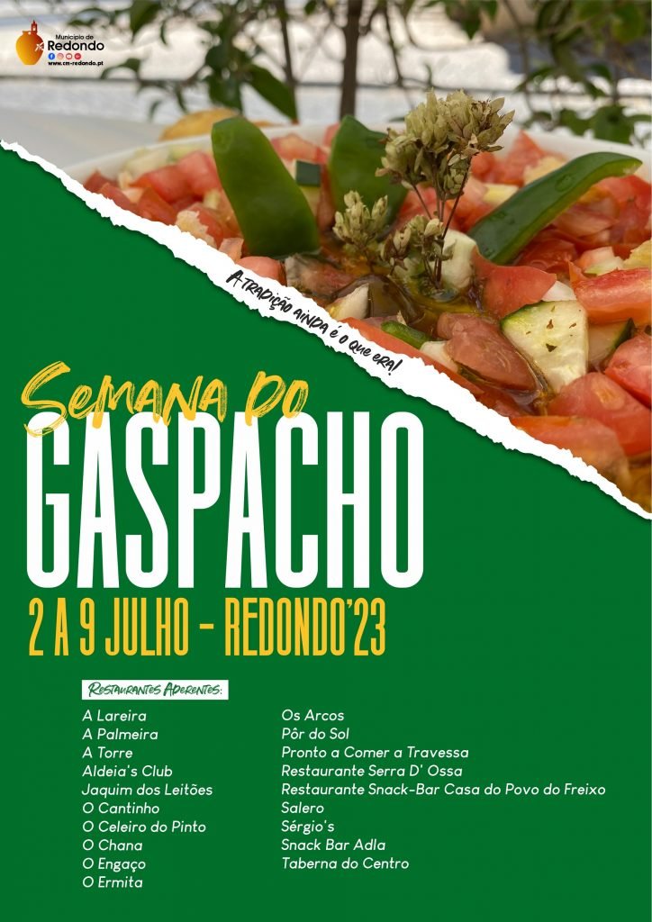 Semana do Gaspacho | de 02 a 09 de julho | Concelho de Redondo
