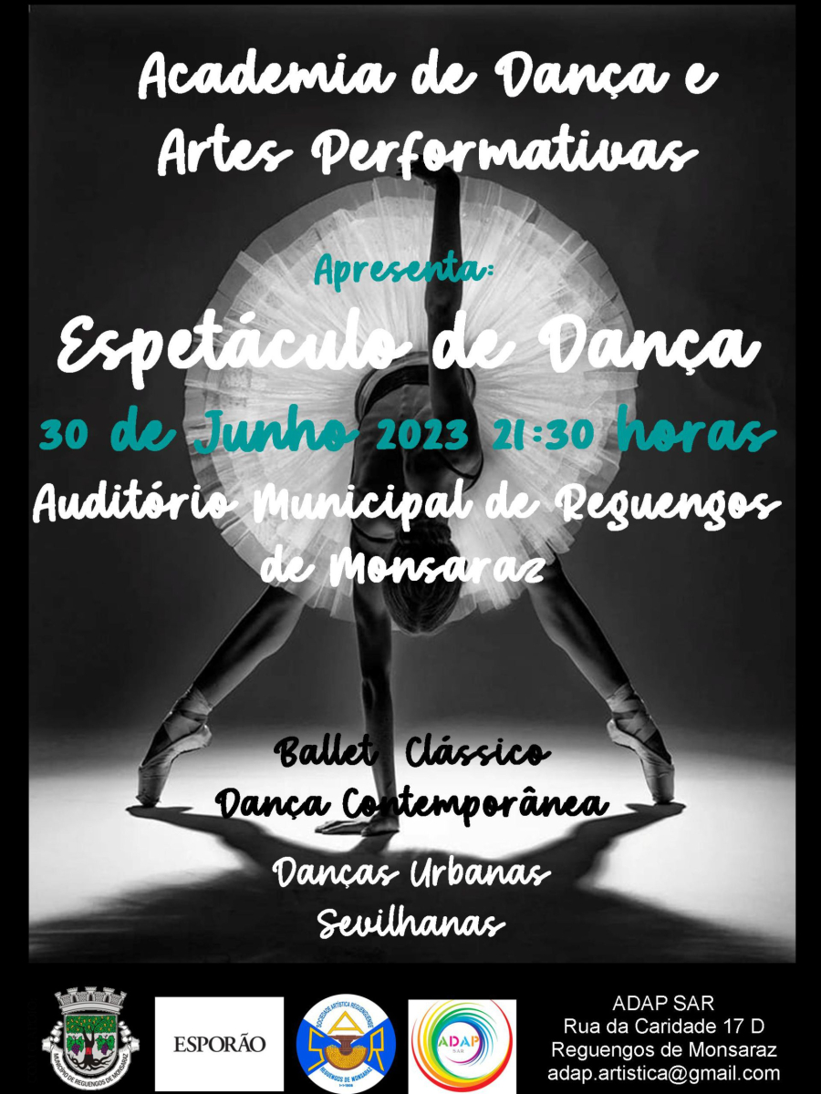 Espetáculo de dança | Academia de Dança e Artes Performativas da Sociedade Artística Reguenguense