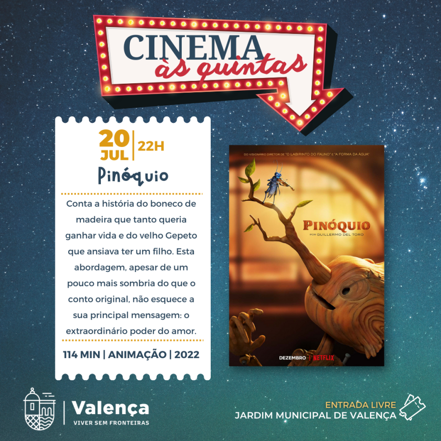 Cinema às Quintas 'Pinóquio'