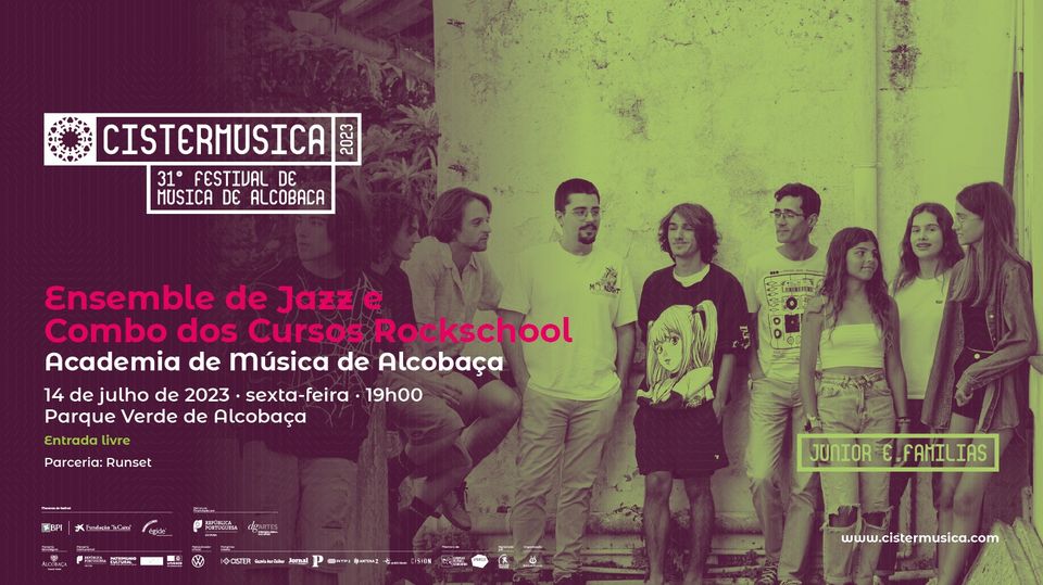 Ensemble de Jazz  & Combo dos Cursos Rockschool · Parque Verde de Alcobaça  