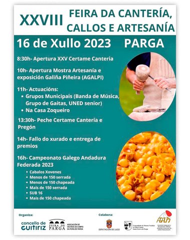 XXVIII FEIRA DA CANTERÍA, CALLOS E ARTESANÍA 2023