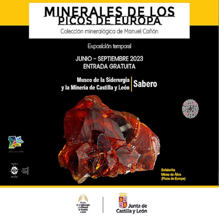 Minerales de los Picos de Europa. Museo de la siderurgia y de la minería de Sabero.